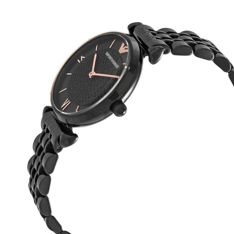 Emporio Armani Quartz Black Dial Ladies Watch #AR11245 - Watches of America #2