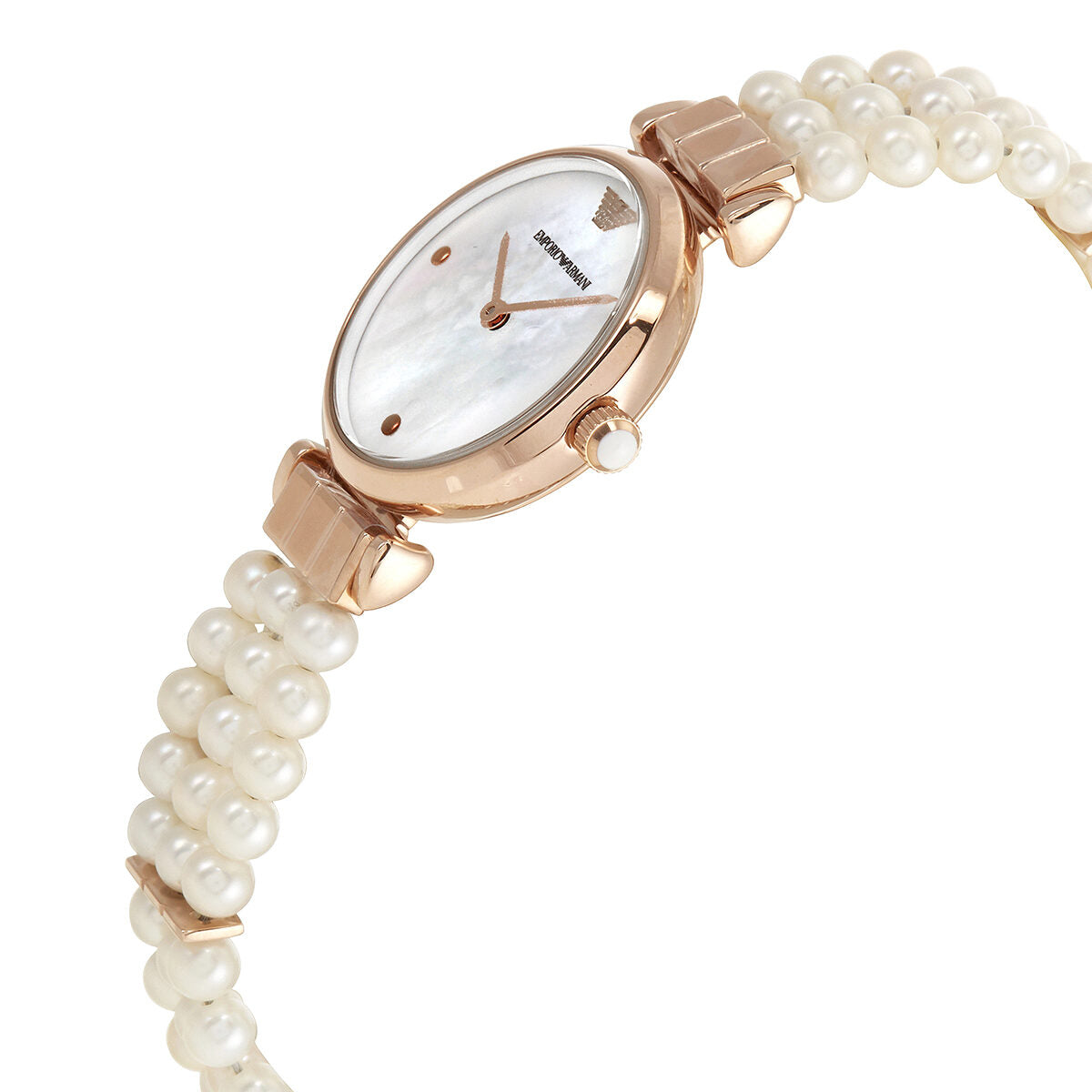 Armani hot sale pearl watch