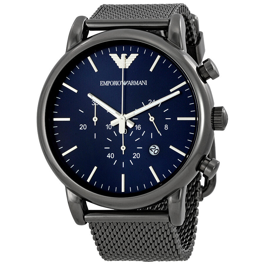 Emporio Armani AR1979 America Chronograph of Sport – Blue Men\'s Watches Watch Dial