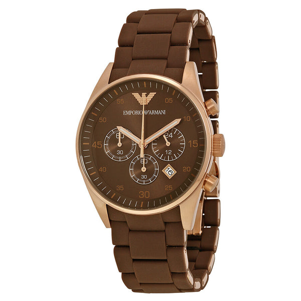 Emporio Armani Sport Chronograph Brown Dial Men's Watch AR5890 - Watches of America