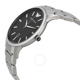Emporio Armani Sportivo Reloj de hombre de acero inoxidable con esfera negra AR2457