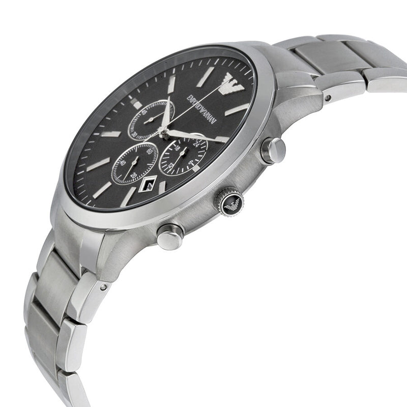 Emporio Armani Sportivo Chronograph Black Dial Steel Men's Watch AR2460 - Watches of America #2