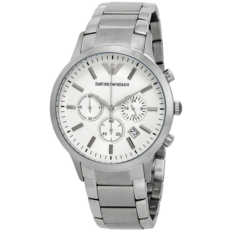 Emporio Armani Sportivo Chronograph Cream Dial Men's Watch #AR2458 - Watches of America