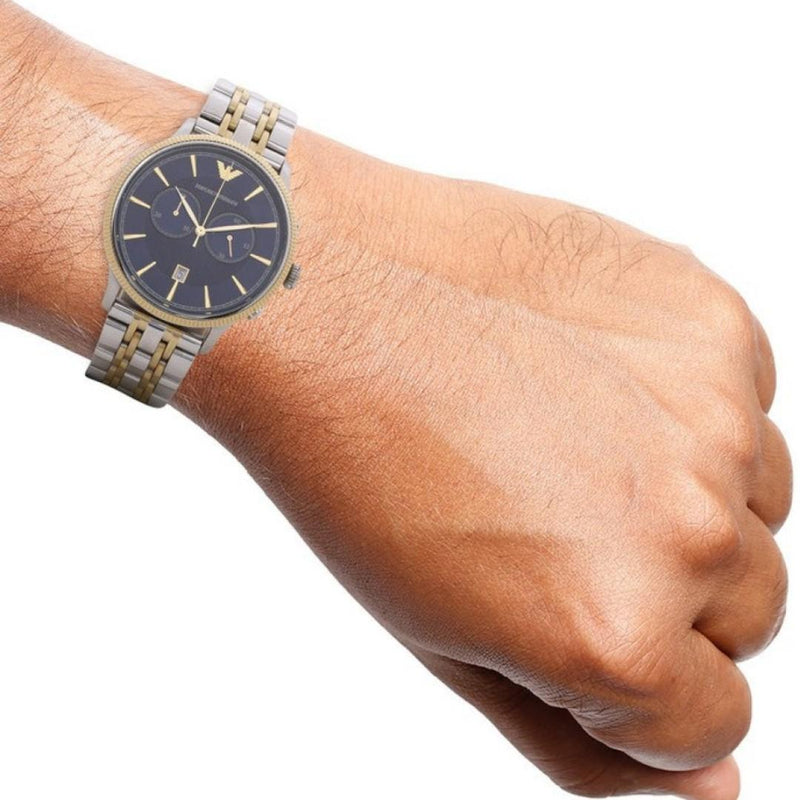 Emporio Armani Classic Chronograph Blue Dial Men's Watch AR1847