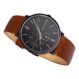 Tommy Hilfiger Black Dial Brown Leather Strap Men's Watch 1791510 - Watches of America #4