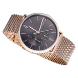 Tommy Hilfiger Grey Dial Rose Gold Mesh Men's Watch 1791506 - Watches of America #3