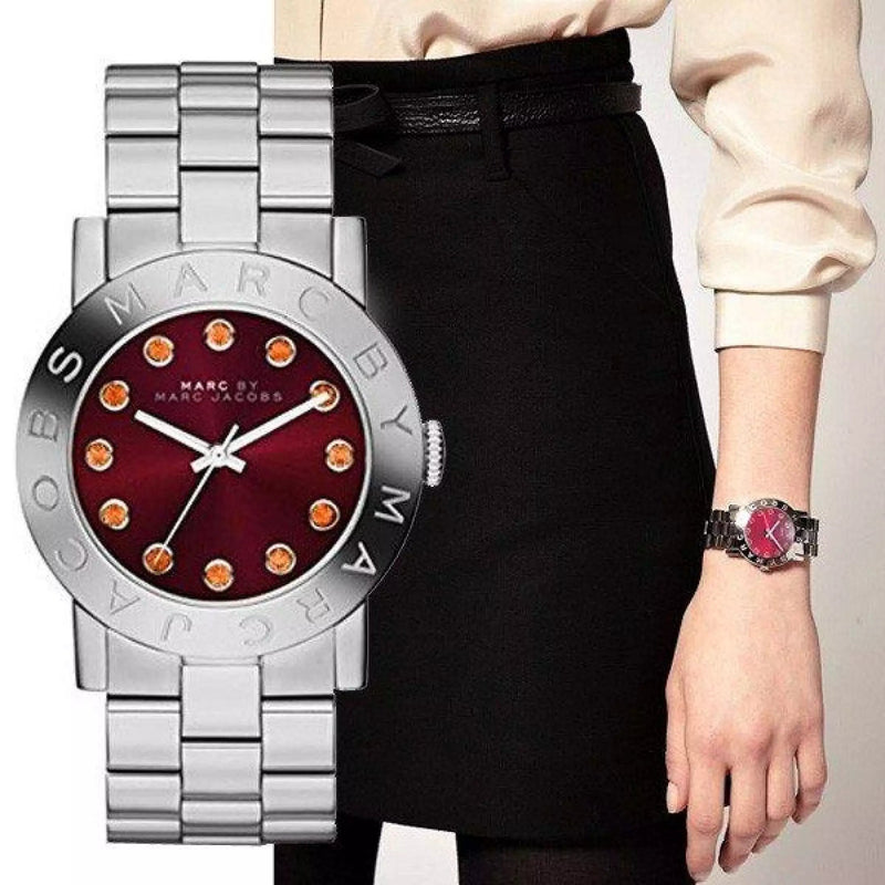 Marc By Marc Jacobs Amy Red Women's Steel Classic Watch MBM3333 - Watches of America #3