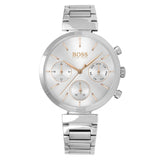 Hugo Boss Flawless Chronograph Silver Women's Watch  1502530 - Watches of America