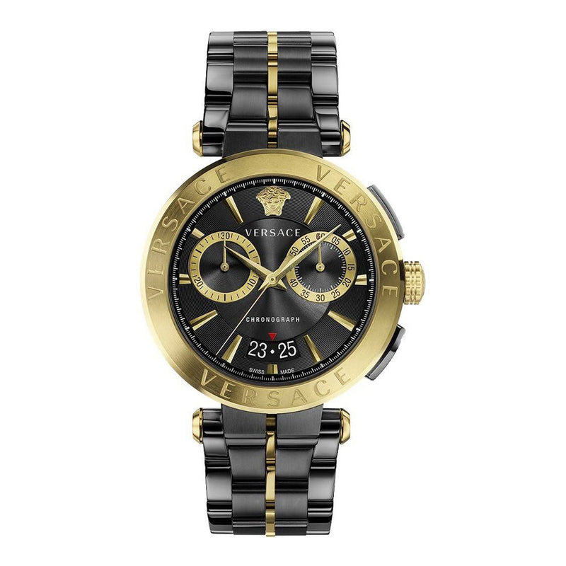 Versace Aion Black Chronograph Men's Watch  VE1D01620 - Watches of America