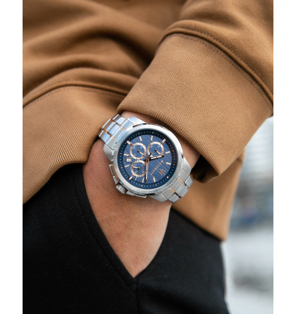 Reloj Maserati Successo Cronógrafo Cuarzo Esfera Azul Hombre R8873621008