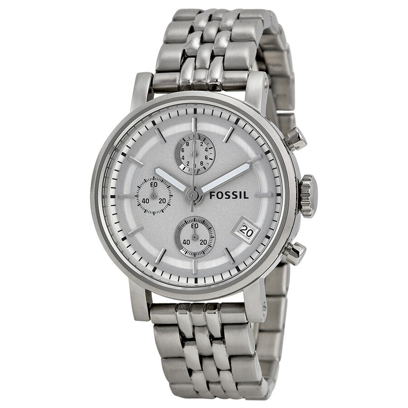 Fossil Boyfriend Chronograph Stainless Steel Ladies Watch ES2198 - Watches of America