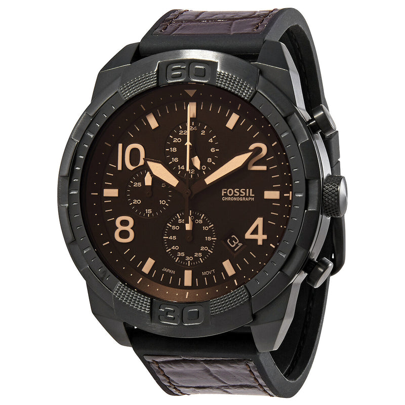 Fossil Bronson Chronograph Quartz Brown Dial Men's Watch #FS5713 - Watches of America