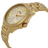 Fossil Cecile Multi-Function Champagne Dial Stainless Steel Ladies Watch AM4510 - Watches of America #2