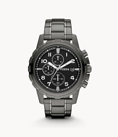 Fossil Dean Chronograph Quartz Black Dial Men's Watch #FS4721IE - Watches of America