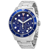 Fossil FB - 03 Chronograph Quartz Blue Dial Men's Watch #FS5724 - Watches of America