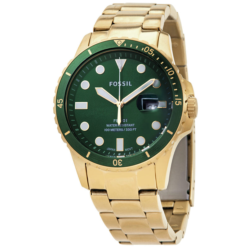 Fossil FB-01 Quartz Green Dial Men's Watch #FS5658 - Watches of America