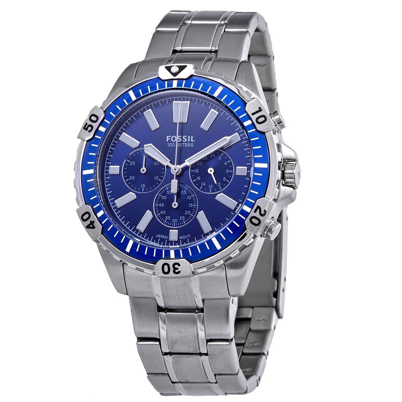 Fossil Garrett Chronograph Quartz Blue Dial Men's Watch FS5623 - Watches of America