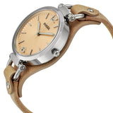 Fossil Georgia Beige Dial Sand Tan Leather Ladies Watch ES2830 - Watches of America #2