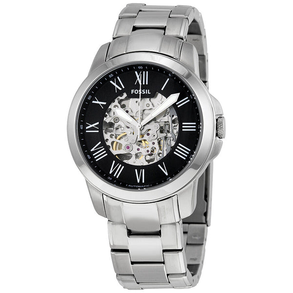 Fossil Grant Automatic Black Skeleton Dial Men's Watch ME3103 - Watches of America