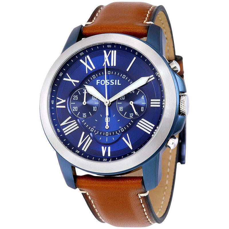 Fossil Grant Chronograph Blue Dial Men's Watch #FS5151 - Watches of America
