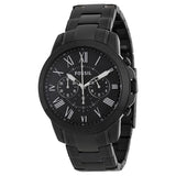Fossil Grant Chronograph Black Dial Black-plated Men's Watch FS4832 - Watches of America