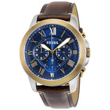 Fossil Grant Chronograph Blue Dial Men's Watch FS5150 - Watches of America