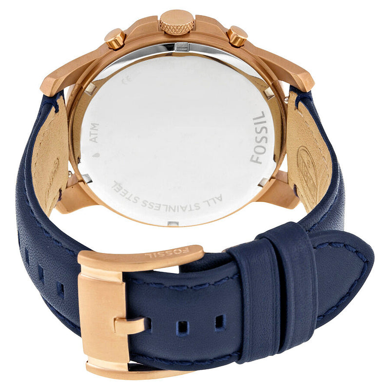 Fossil Grant Multi-Function Navy Dial Navy Leather Men's Watch FS4835 - Watches of America #3