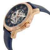 Fossil Grant Automatic Navy Blue Skeleton Dial Men's Watch ME3102 - Watches of America #2