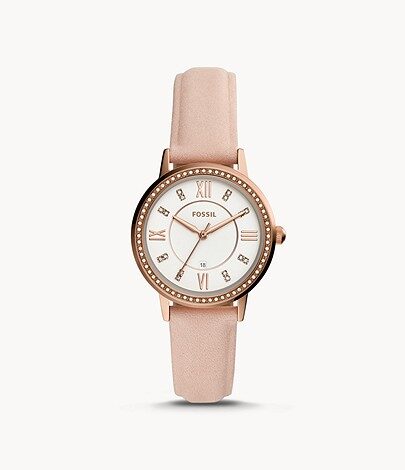 Fossil Gwen Quartz Crystal White Dial Ladies Watch #ES4877 - Watches of America