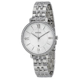 Fossil Jacqueline Silver Dial Stainless Steel Ladies Watch ES3545 - Watches of America