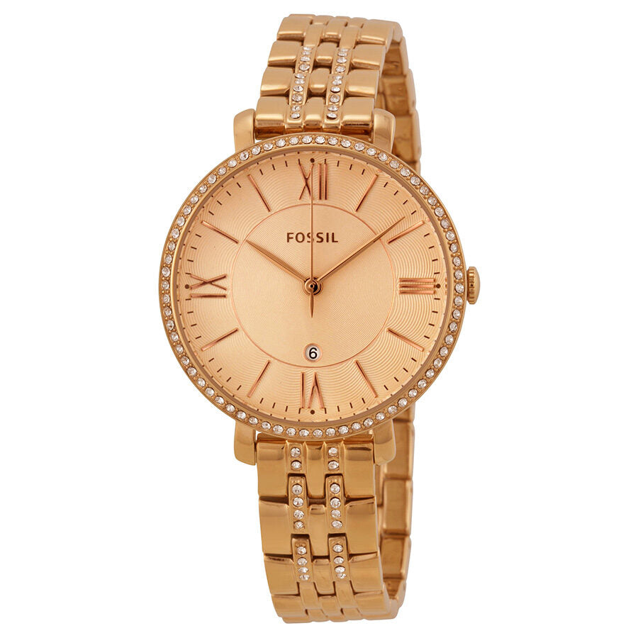 Fossil analog rose hotsell gold dial women's watch