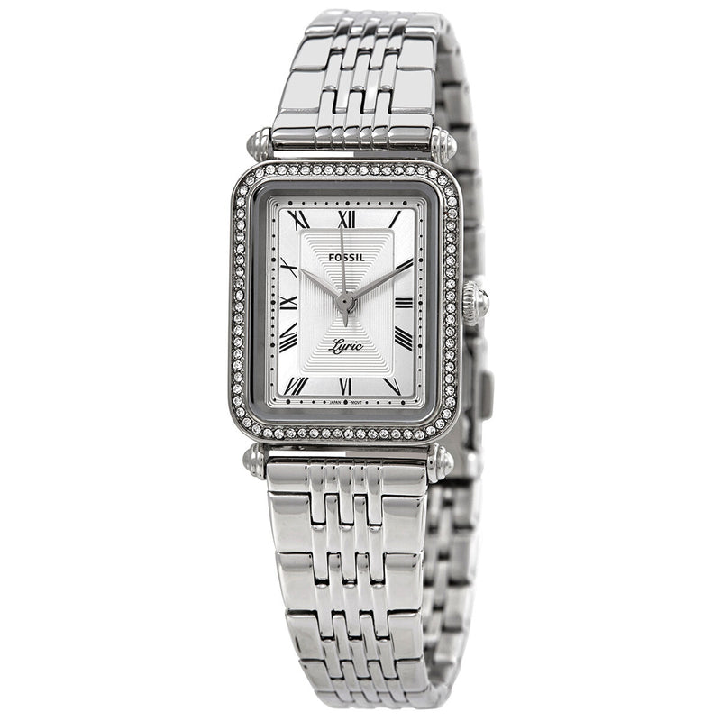 Fossil Lyric Quartz Crystal Silver Dial Ladies Watch #ES4721 - Watches of America