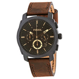 Fossil Machine Chronograph Dark Brown Dial Men's Watch Set #FS5251SET - Watches of America #2