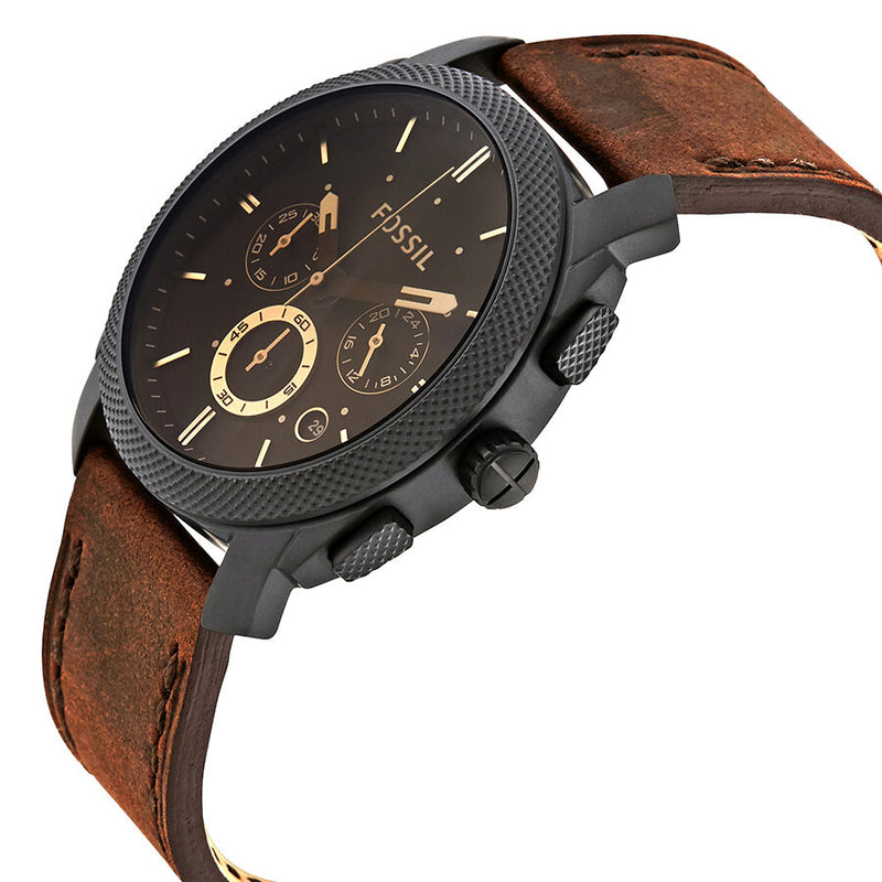 Fossil Machine Chronograph Dark Brown Dial Men's Watch Set #FS5251SET - Watches of America #3