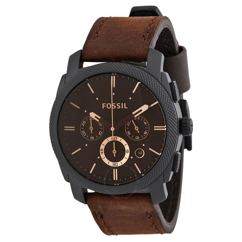 Fossil Machine Chronograph Brown Dial Men's Watch  FS4656 - Watches of America
