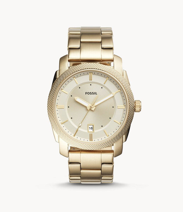 Fossil Machine Quartz Champagne Dial Watch #FS5264IE - Watches of America