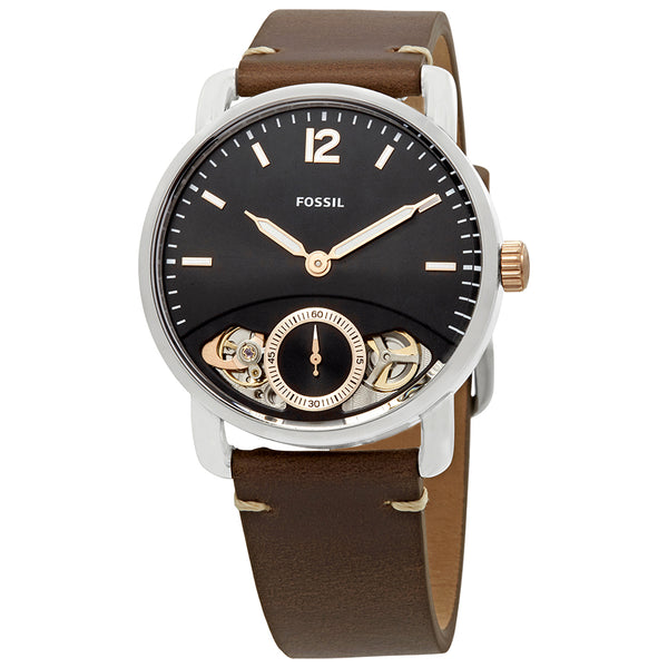 Fossil The Commuter Reloj para hombre con esfera negra ME1165