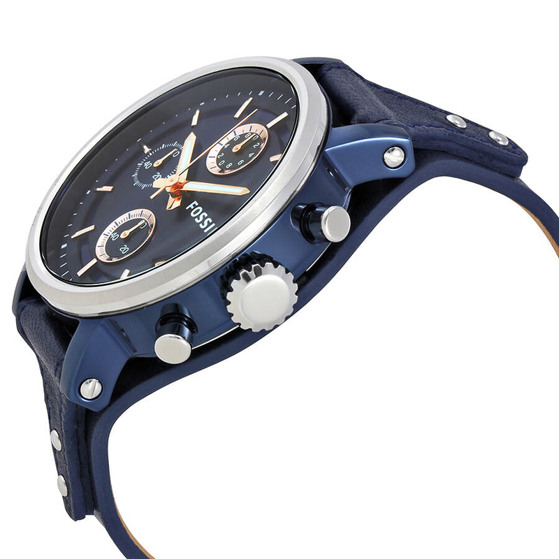 Fossil Original Boyfriend Chronograph Blue Dial Ladies Watch ES4113 - Watches of America #2