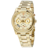 Fossil Perfect Boyfriend Gold Dial Ladies Multifunction Watch ES3884 - Watches of America