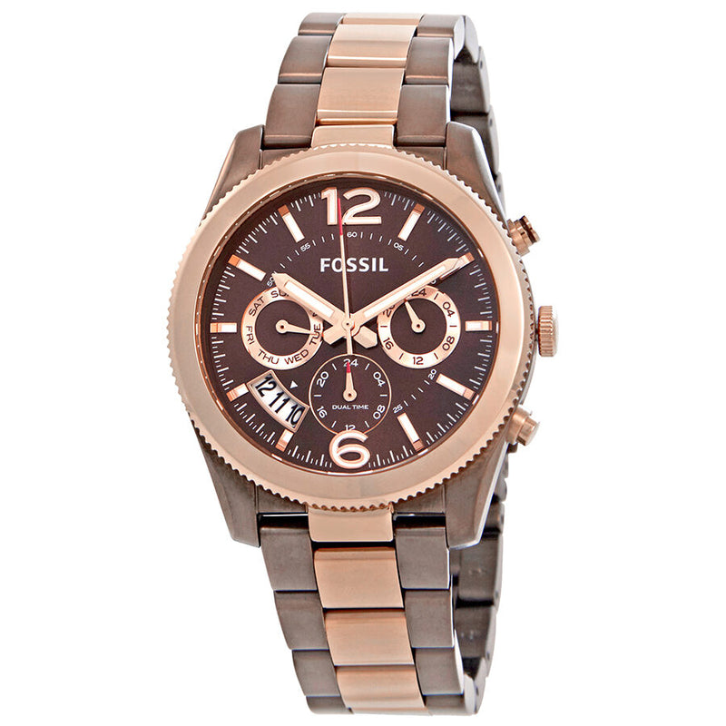 Fossil Perfect Boyfriend Multifunction Brown Dial Ladies Watch ES4284 - Watches of America
