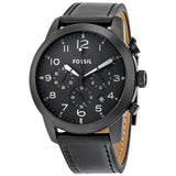 Fossil Pilot 54 Black Dial Men's Chronograph Watch FS5157 - Watches of America