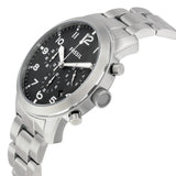 Fossil Pilot 54 Black Dial Men's Stainless Steel Chronograph Watch FS5141 - Watches of America #2