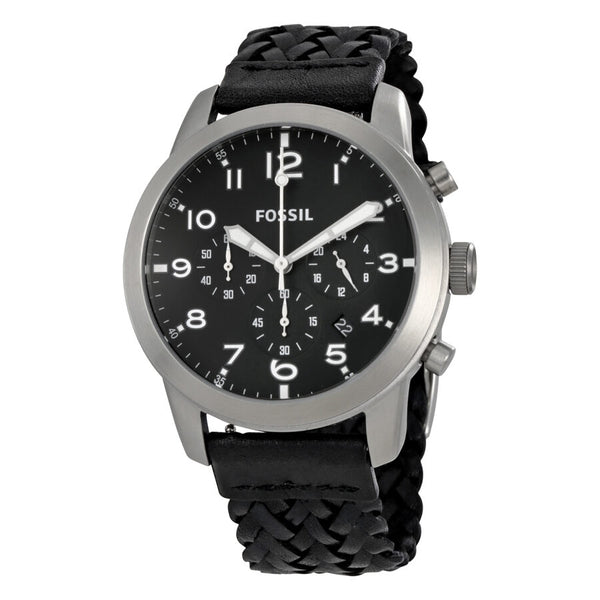 Fossil Pilot 54 Chronograph Black Dial Men's Watch FS5181 - Watches of America