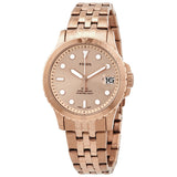 Fossil Quartz Rose Gold Dial Rose Gold-tone Ladies Watch #ES4748 - Watches of America
