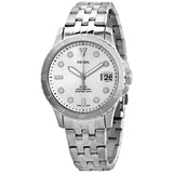 Fossil Quartz Silver Dial Stainless Steel Ladies Watch #ES4744 - Watches of America