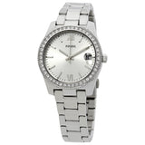 Fossil Scarlette Crystal Silver Dial Ladies Watch #ES4317 - Watches of America