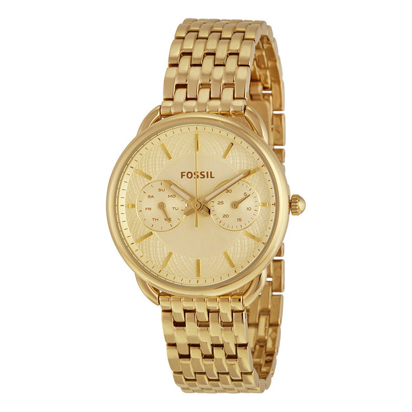 Fossil Tailor Multi-Function Gold Dial Ladies Watch ES3714 - Watches of America