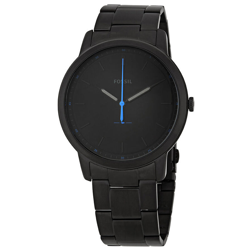 Fossil The Minimalist Black Satin Dial Men's Watch FS5308 - Watches of America