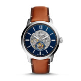 Fossil Townsman Automatic Skeleton Blue Dial Men's Watch ME3154 - Watches of America