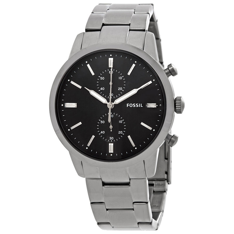Fossil Townsman Chronograph Black Dial Men's Watch FS5349 - Watches of America